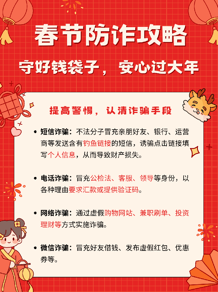春節(jié)防詐攻略 守好錢袋子，安心過大年